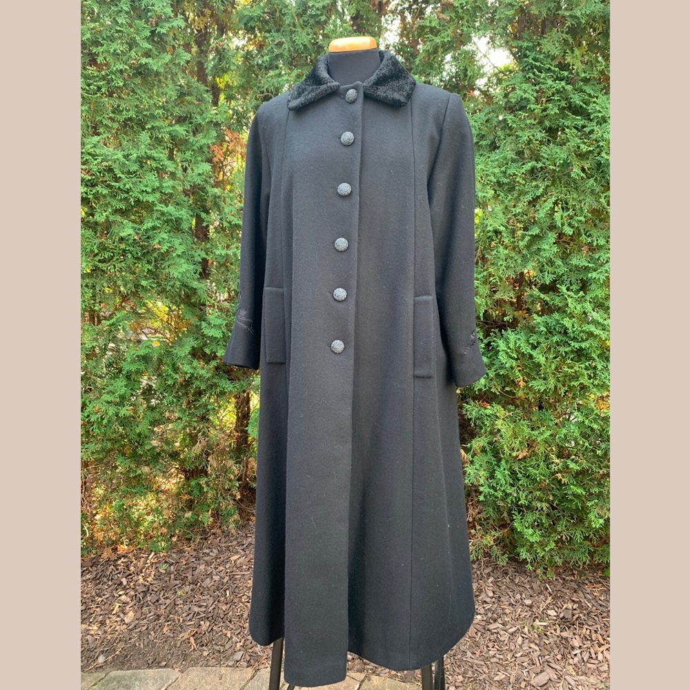 Full length wool coat